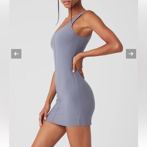 ALO Alosoft Head Start Dress in Fog, like new